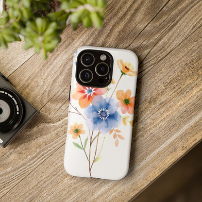 Phone Case - Boho Chic Watercolour Bouquet Pattern Phone Case