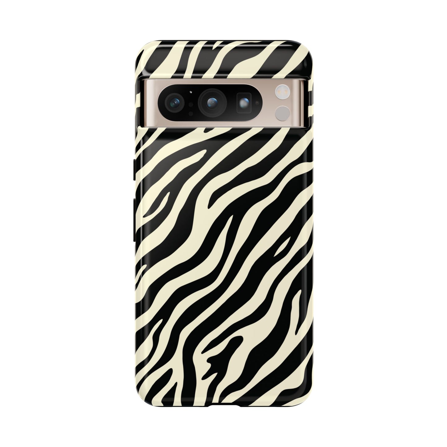 Chic Ivory Zebra Print Phone Case