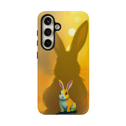 Samsung Galaxy S24 / Glossy Phone Case - Shadow Rabbit Design Phone Case