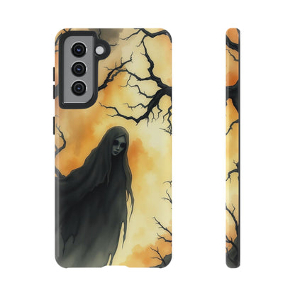 Samsung Galaxy S21 / Glossy Phone Case - Watercolour Gothic Deathly Woman Phone Case