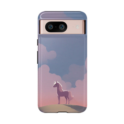 Google Pixel 8 / Glossy Phone Case - Pony & Cloud Design Phone Case