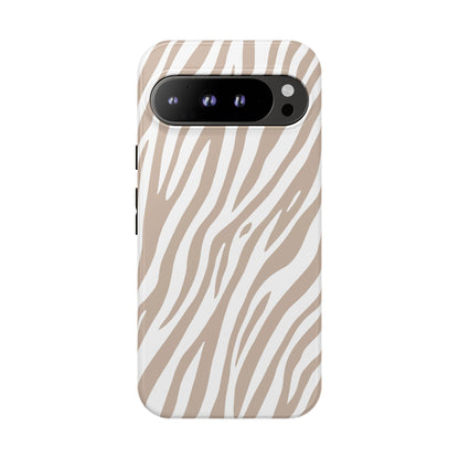 Oatmeal Tiger Print Phone Case