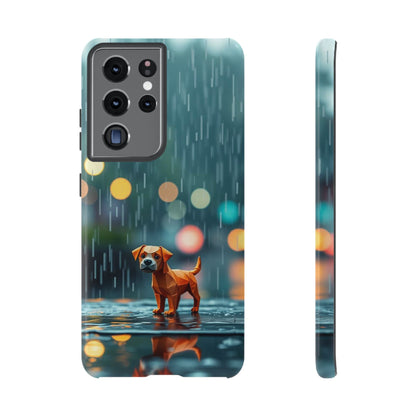Samsung Galaxy S21 Ultra / Glossy Phone Case - Origami ’Soggy Dog’ Design Phone Case