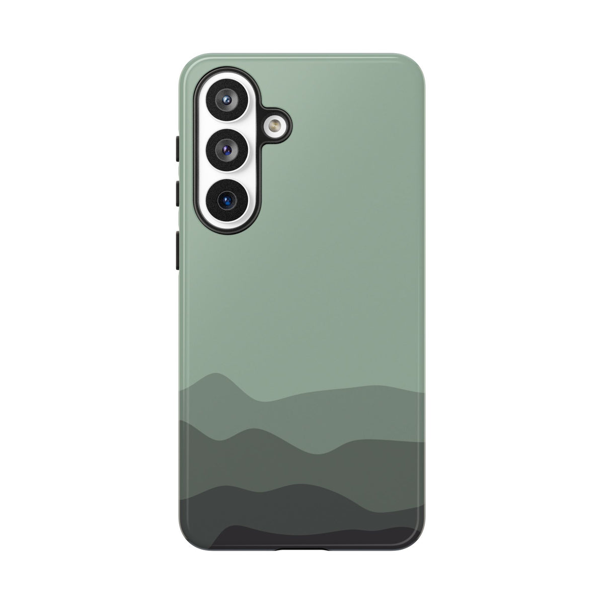 Green Abstract Waves Protective Phone Case - Green Phone Case - Samsung Galaxy S26 Plus / Glossy