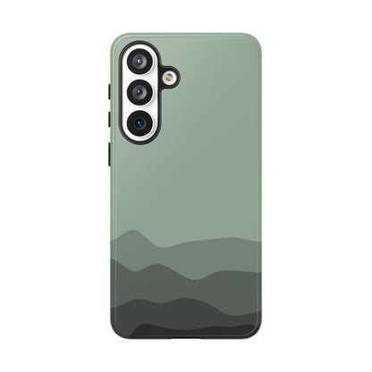 Green Abstract Waves Protective Phone Case - Green Phone Case - Samsung Galaxy S26 Plus / Glossy