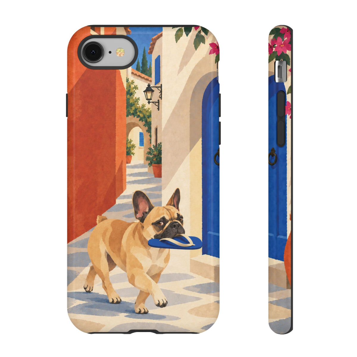 French Bulldog Quiet Lane Phone Case - Multicolor Phone Case - iPhone 8 / Glossy
