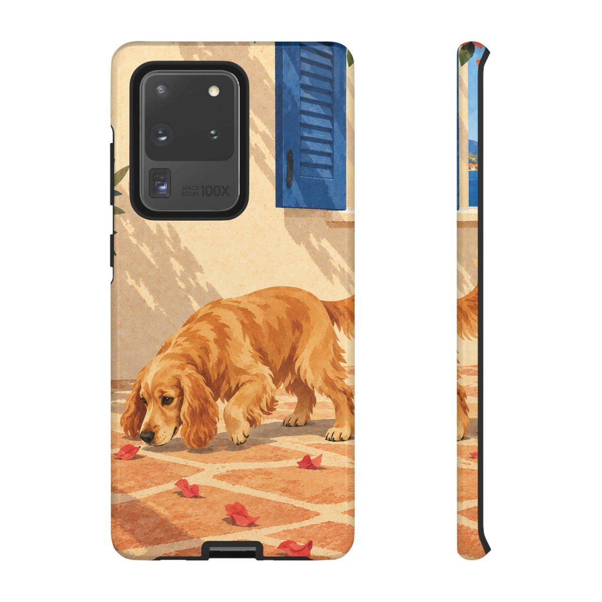 Cocker Spaniel Scent Trail Phone Case - Multicolor Phone Case - Samsung Galaxy S20 Ultra / Glossy