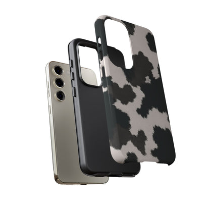 Modern Monochrome Cow Print Phone Case