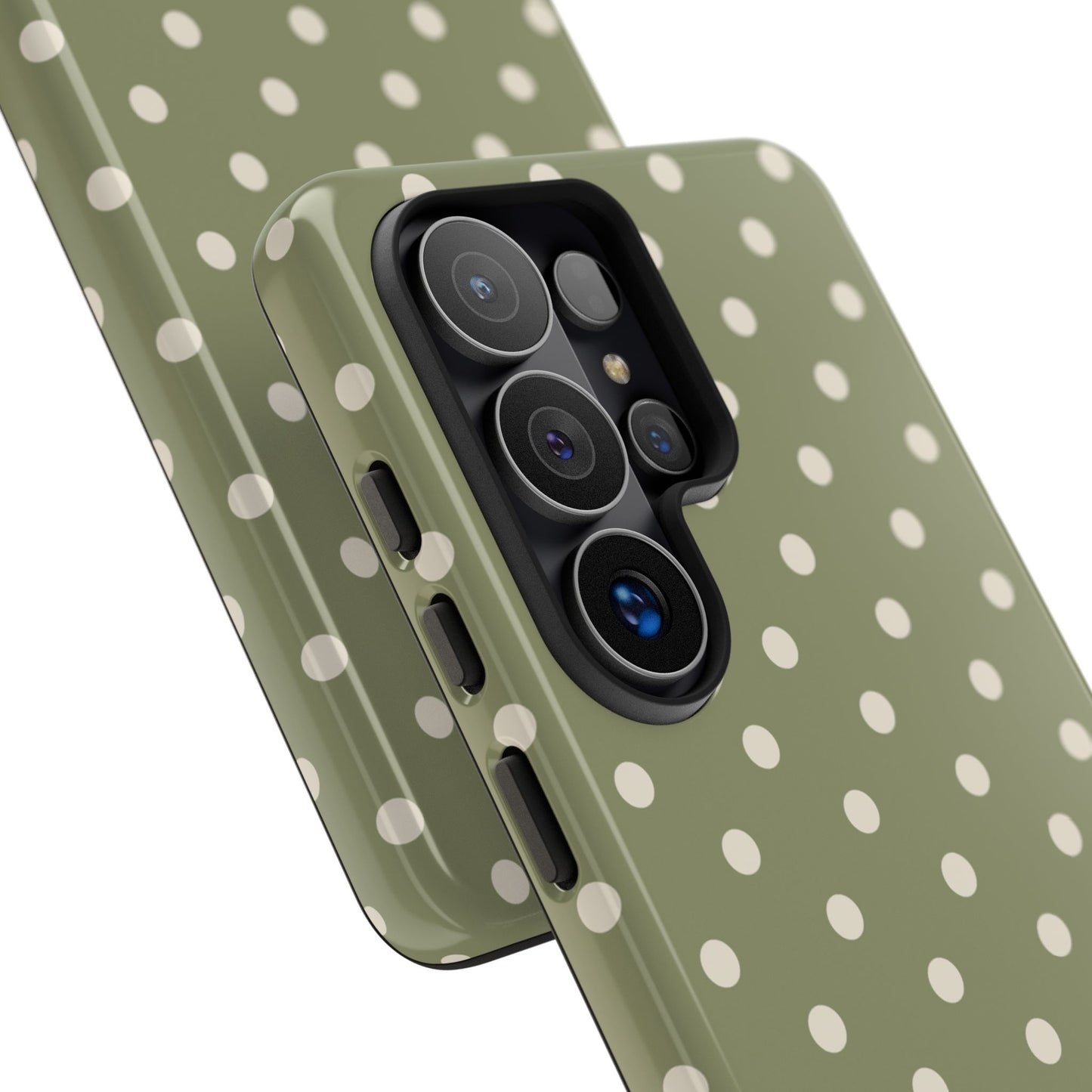 Green & White Dot Pattern Phone Case