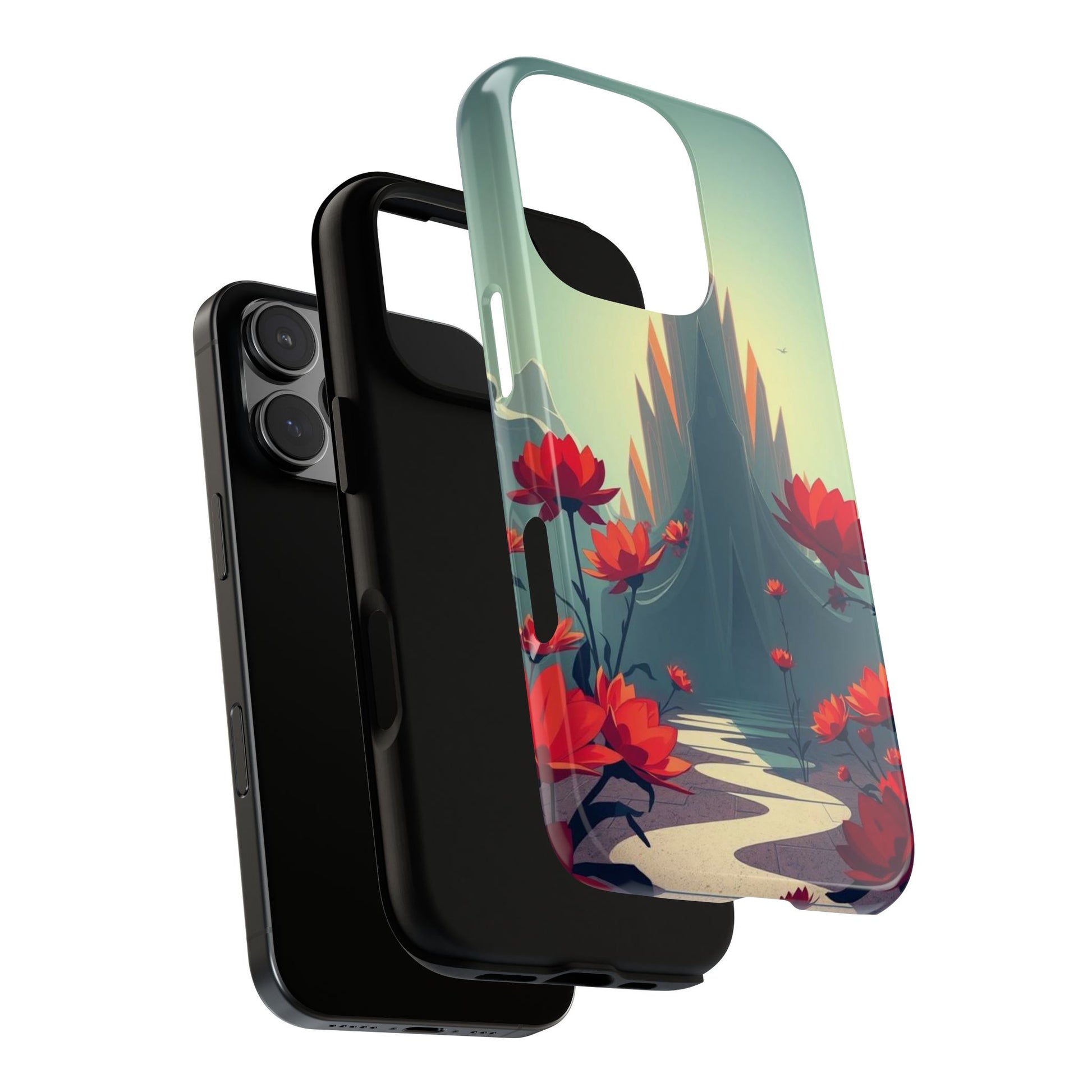 Phone Case - Gothic Alien Garden Design Phone Case
