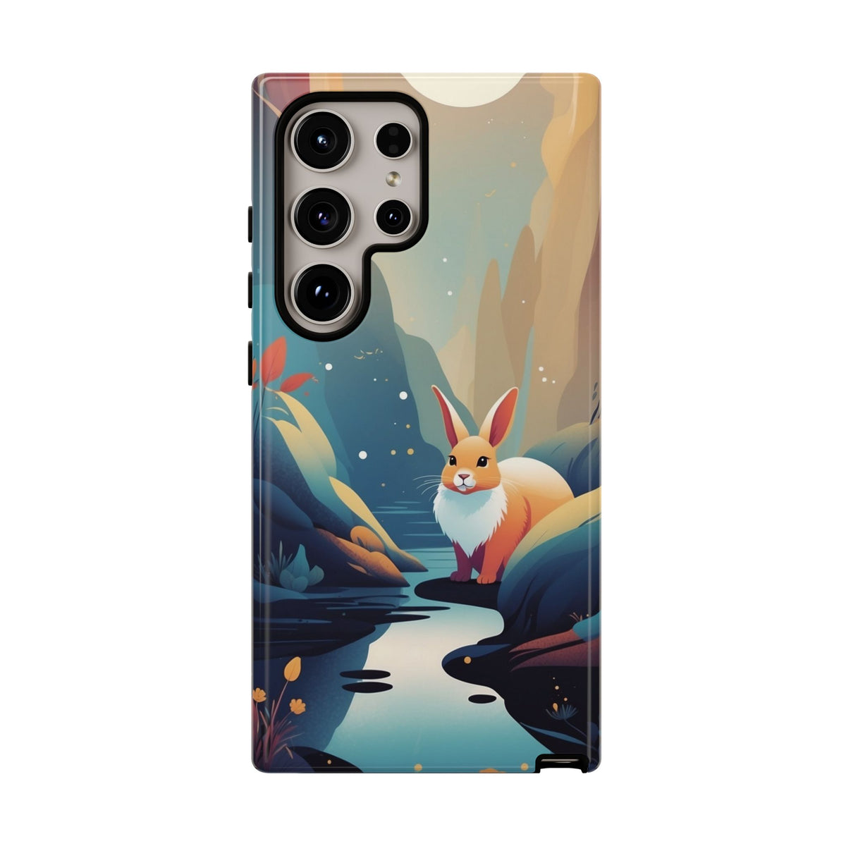Stylised Rabbit Design Phone Case - Multicolor Phone Case - Samsung Galaxy S24 Ultra / Glossy