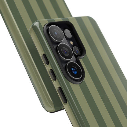 Green Stripe Pattern Phone Case - Green Phone Case