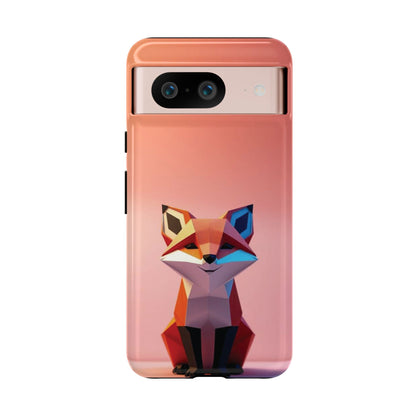 Google Pixel 8 / Glossy Phone Case - Origami Fox Design Phone Case