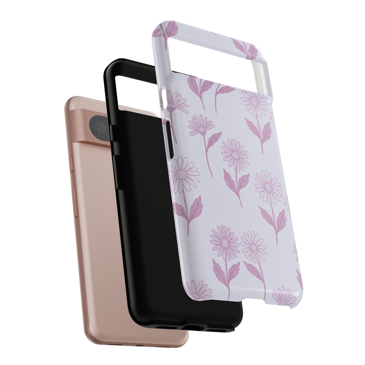 Pretty Lilac Daisy Pattern Phone Case