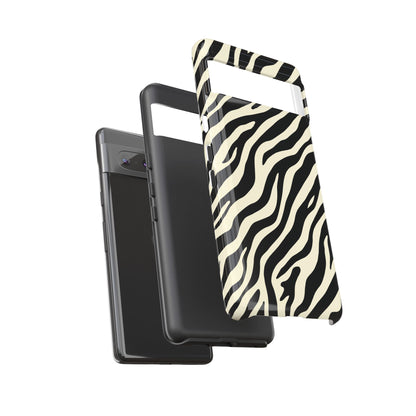 Chic Ivory Zebra Print Phone Case