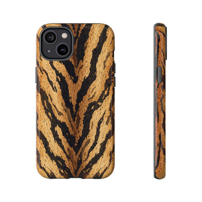 Amber Tiger Print Phone Case