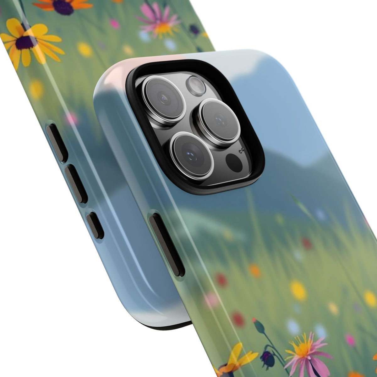 Vibrant Meadow Design Phone Case - Multicolor Phone Case