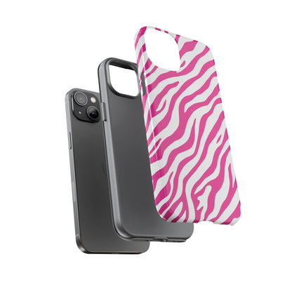 Stylish Hot Pink Zebra Print Phone Case