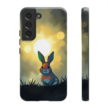 Samsung Galaxy S22 / Glossy Phone Case - Gothic Rabbit Moody Design Phone Case