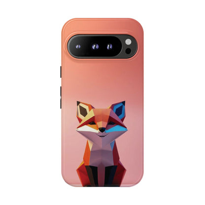 Google Pixel 9 Pro / Glossy Phone Case - Origami Fox Design Phone Case