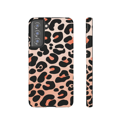 Elegant Peach Leopard Print Phone Case