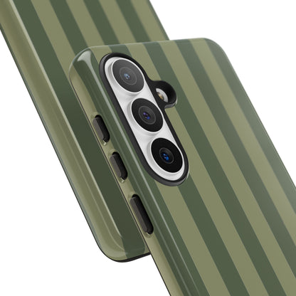Green Stripe Pattern Phone Case - Green Phone Case