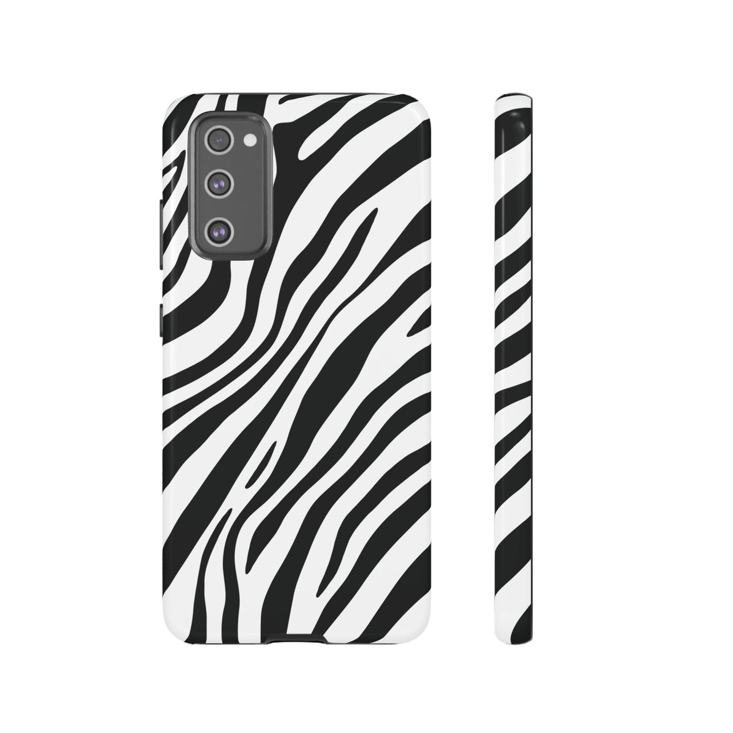 Modern Monochrome Zebra Print Phone Case