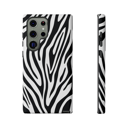 Classic Monochrome Tiger Print Phone Case