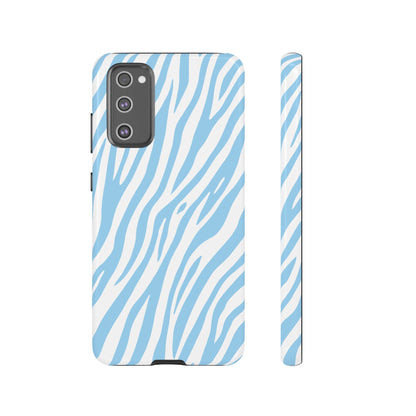 Sky Blue Tiger Print Phone Case