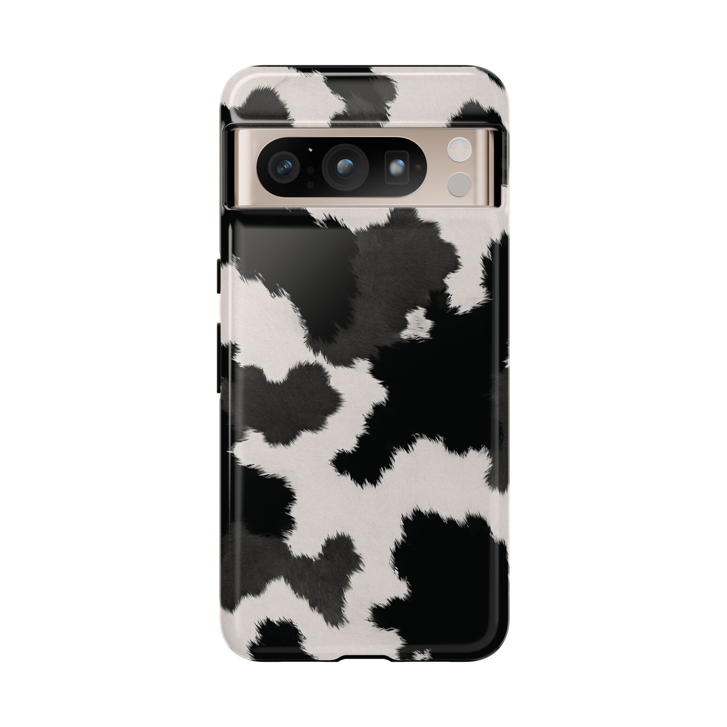 Modern Monochrome Cow Print Phone Case