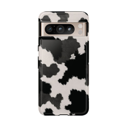 Modern Monochrome Cow Print Phone Case