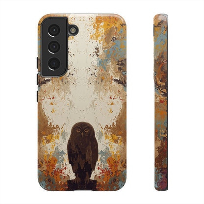 Samsung Galaxy S22 / Glossy Phone Case - Abstract Owl Design Phone Case