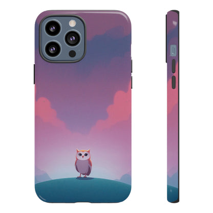 Watercolour Owl & Cloud Design Phone Case