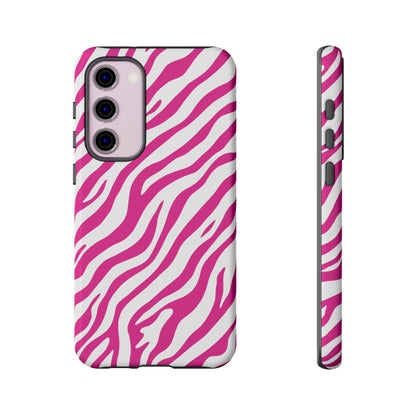 Stylish Hot Pink Zebra Print Phone Case