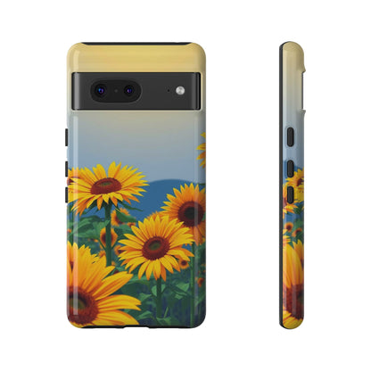 Google Pixel 7 / Glossy Phone Case - Sunflowers Design Phone Case