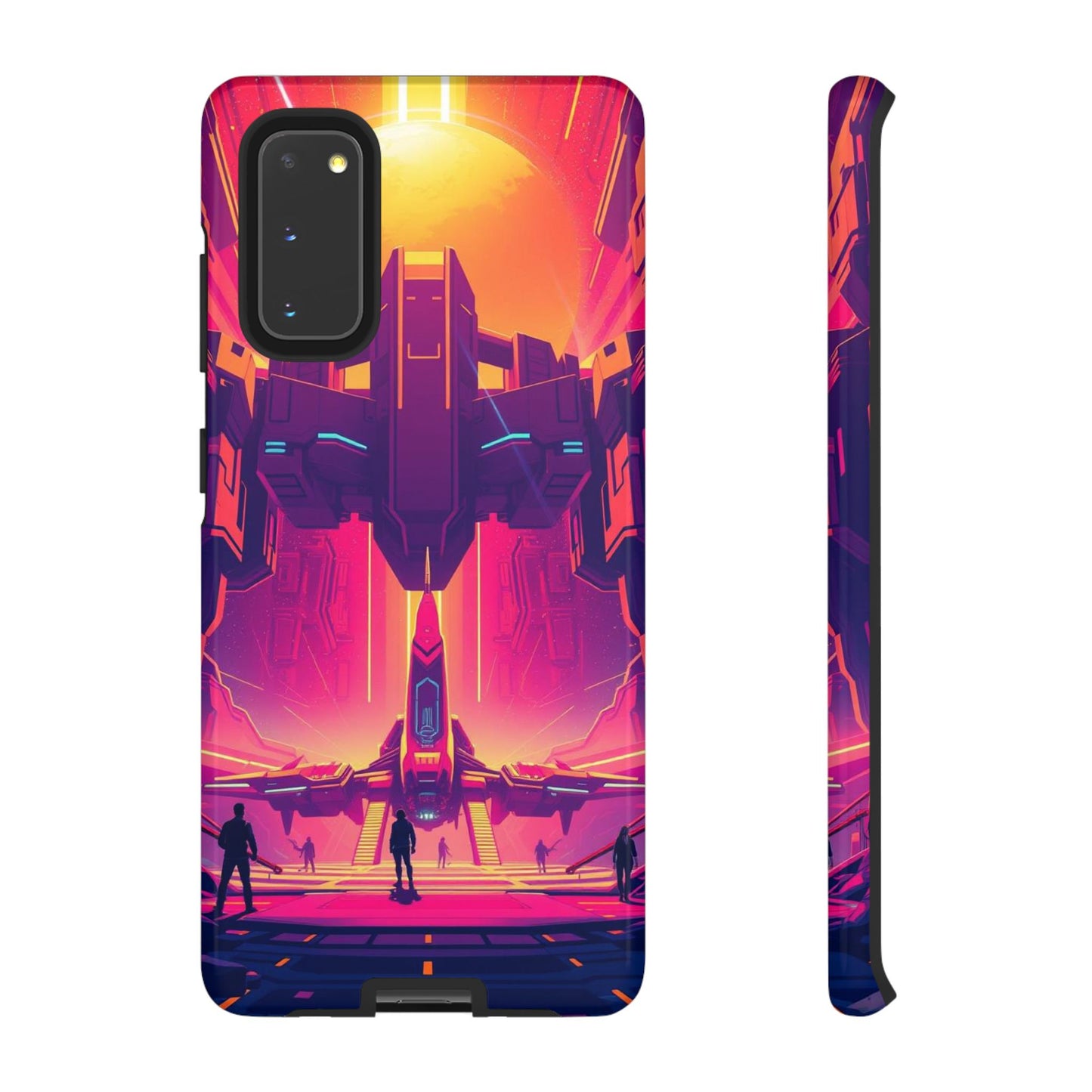 Samsung Galaxy S20 / Glossy Phone Case - Alien Landing Pad Design Phone Case