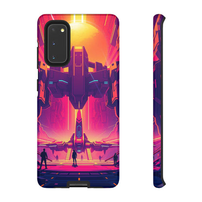 Samsung Galaxy S20 / Glossy Phone Case - Alien Landing Pad Design Phone Case