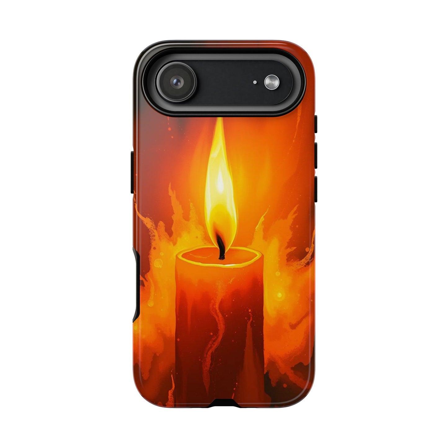 iPhone 17 Air / Glossy Phone Case - Red Candle Phone Case