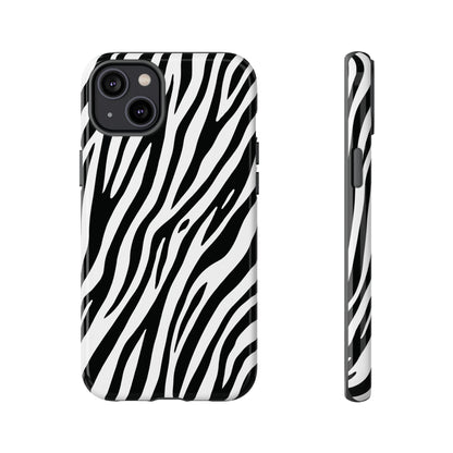 Monochrome Tiger Print Phone Case