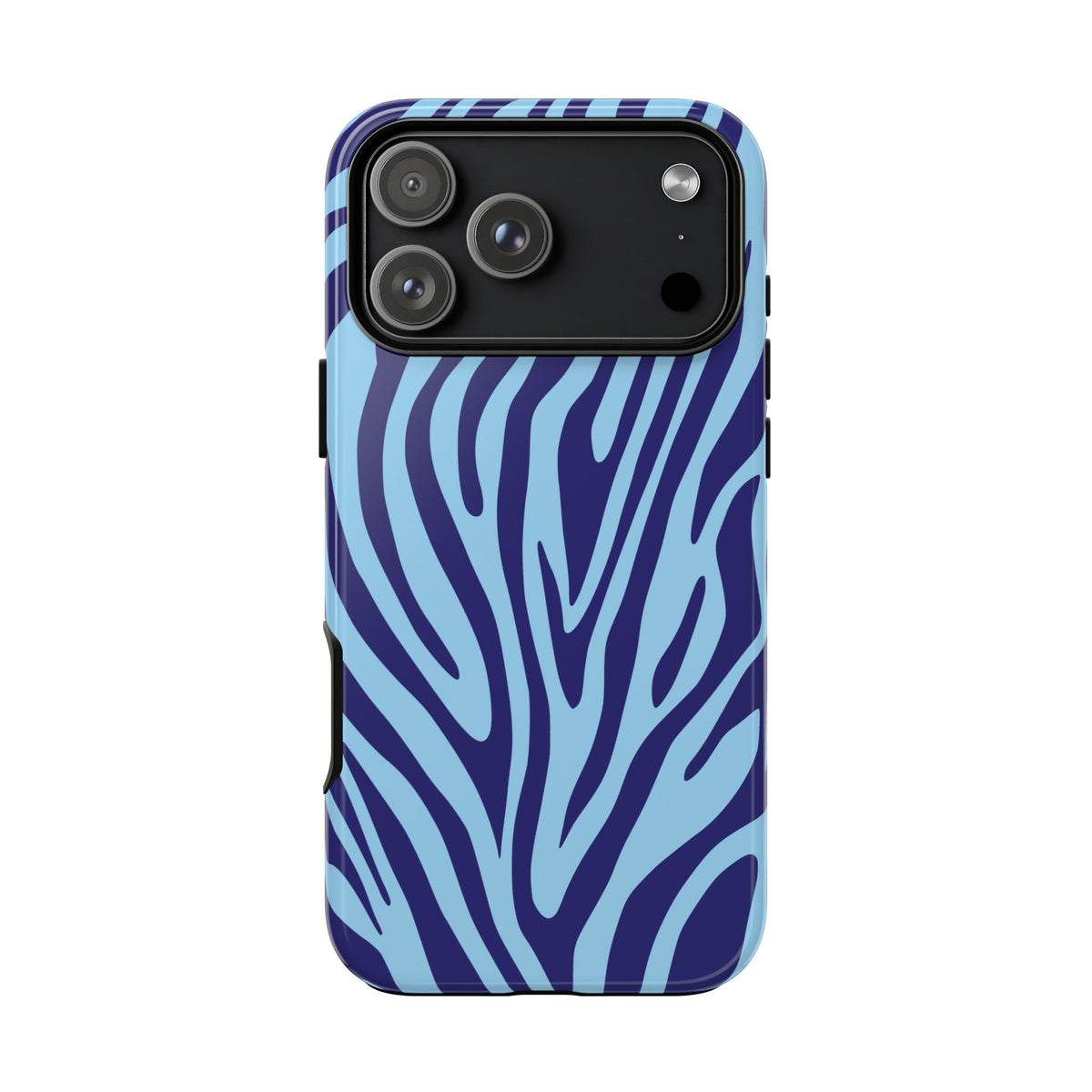 Boutique Sky Blue Tiger Print Phone Case - Blue Phone Case - iPhone 18 Pro Max / Glossy