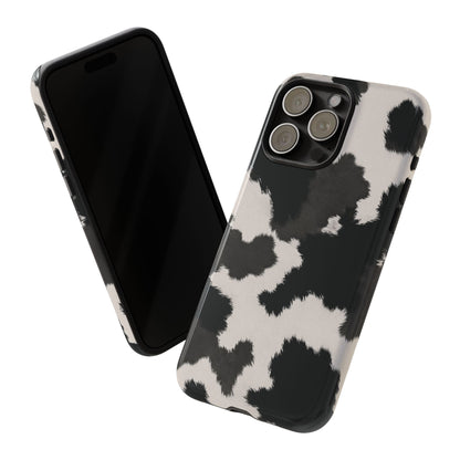 Modern Monochrome Cow Print Phone Case