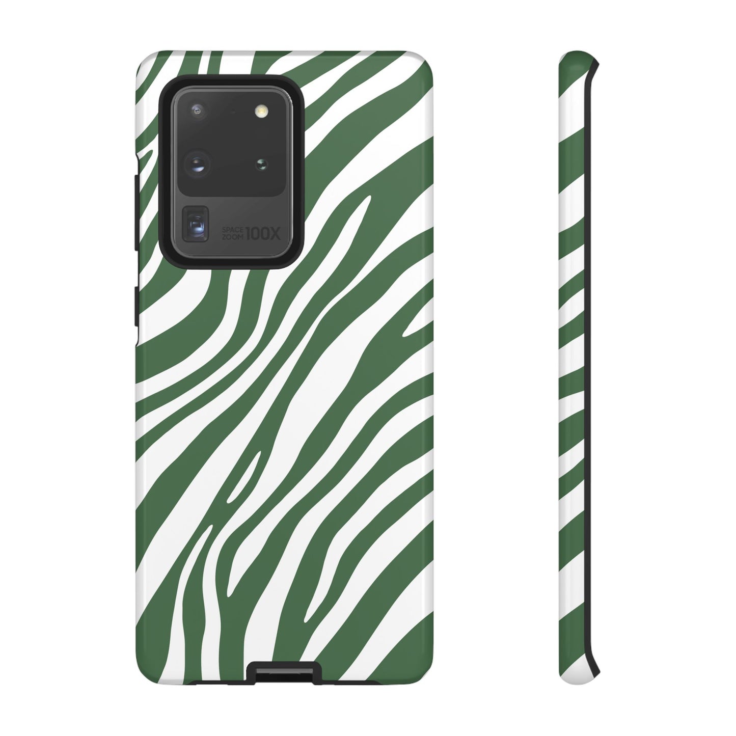 Modern Sage Zebra Print Phone Case