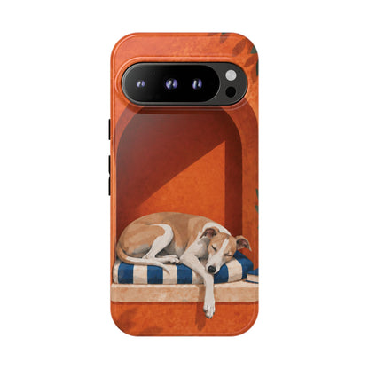 Whippet Siesta Nook Phone Case - Multicolor Phone Case - Google Pixel 9 Pro / Glossy