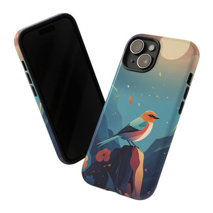 Stylised Bird Design Phone Case - Multicolor Phone Case