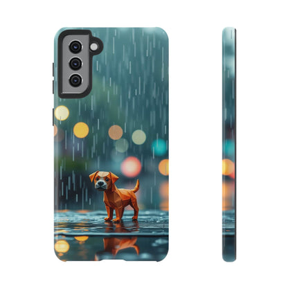 Samsung Galaxy S21 Plus / Glossy Phone Case - Origami ’Soggy Dog’ Design Phone Case