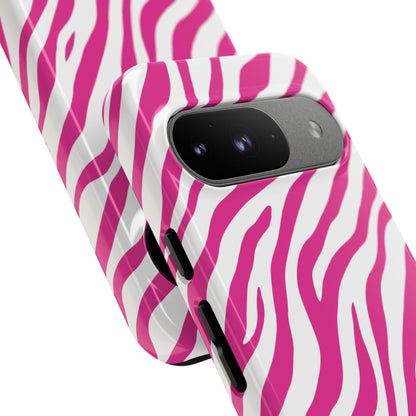 Stylish Hot Pink Zebra Print Phone Case