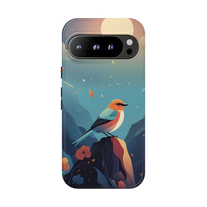 Google Pixel 9 Pro / Glossy Phone Case - Stylised Bird Design Phone Case