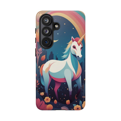 Stylised Unicorn & Rainbow Design Phone Case - Multicolor Phone Case - Samsung Galaxy S26 / Glossy