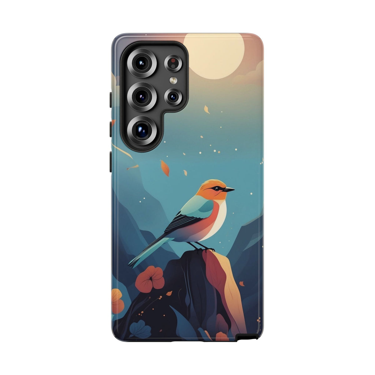 Stylised Bird Design Phone Case - Multicolor Phone Case - Samsung Galaxy S25 Ultra / Glossy