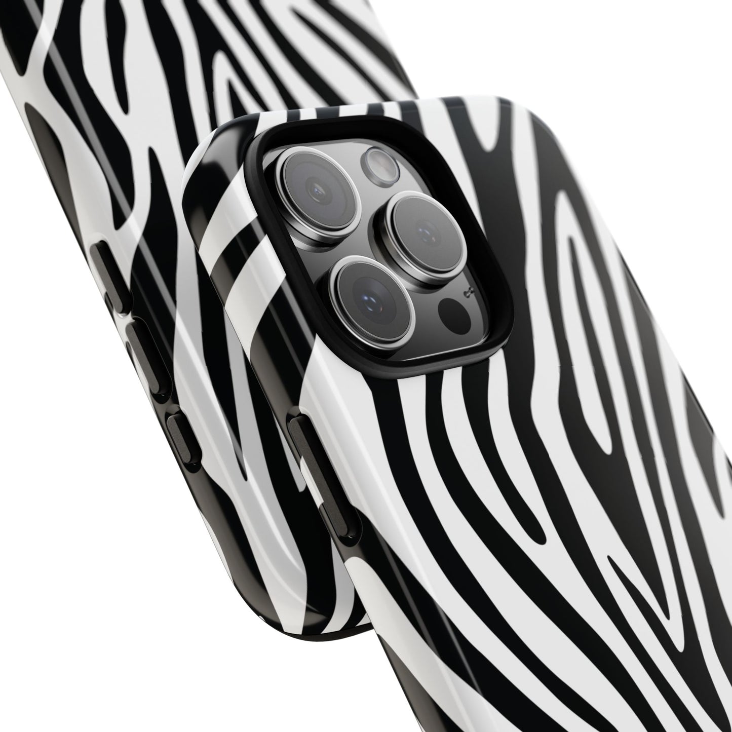 Classic Monochrome Tiger Print Phone Case